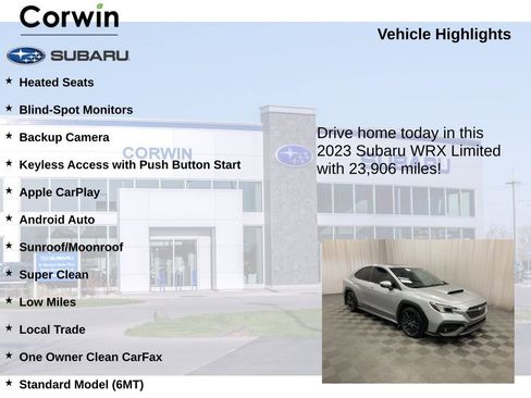 Used 2023 Subaru WRX Limited image 6