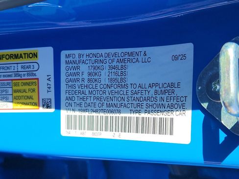 New 2026 Honda Civic Sport image 16