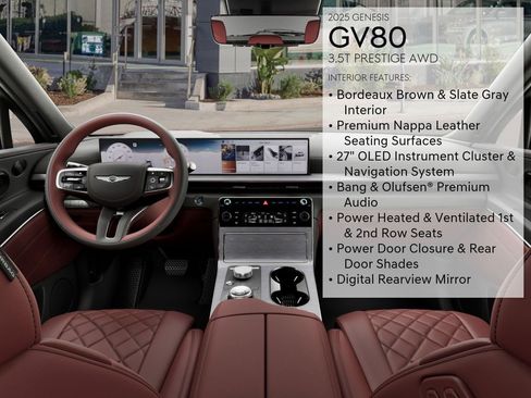 New 2025 Genesis GV80 3.5T Prestige image 18