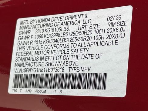 New 2026 Honda Pilot Elite image 28