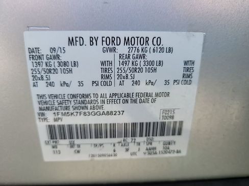 Used 2016 Ford Explorer Limited image 16