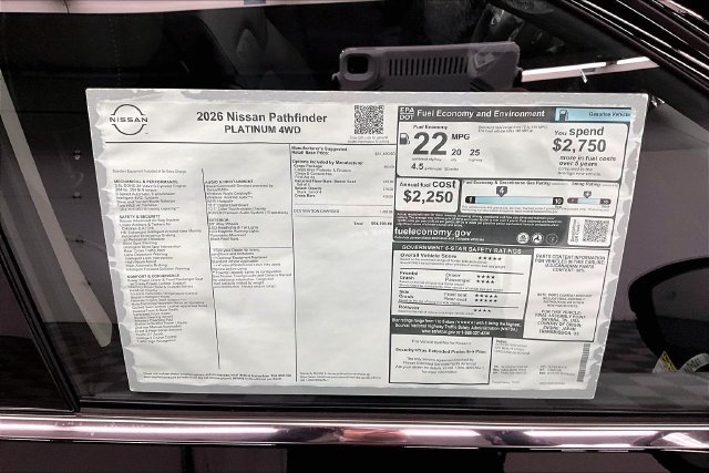 New 2026 Nissan Pathfinder Platinum w/ Cargo Package AWD/4WD image 40