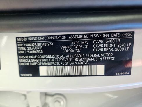 New 2026 Volvo XC60 B5 Core w/ Climate Package AWD/4WD image 24
