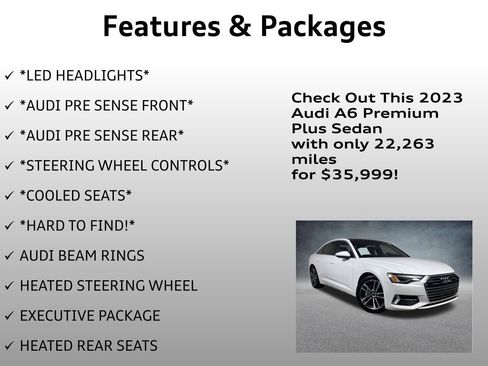 Used 2023 Audi A6 Premium Plus w/ Premium Plus Package image 12