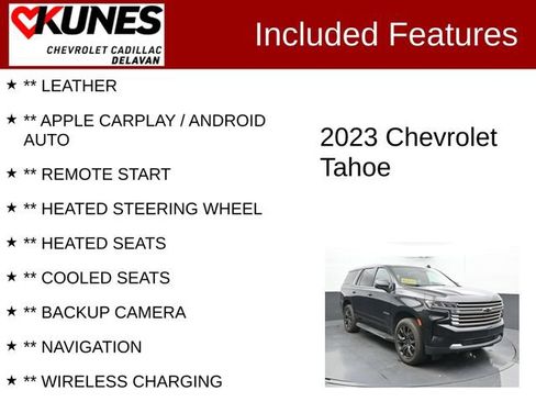 Used 2023 Chevrolet Tahoe High Country w/ Advanced Technology Package AWD/4WD image 3