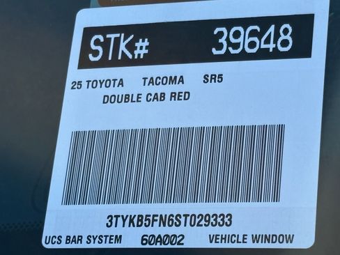 New 2025 Toyota Tacoma SR5 image 27