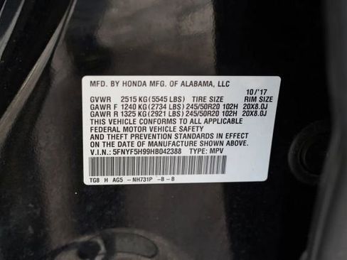 Used 2017 Honda Pilot Touring image 64