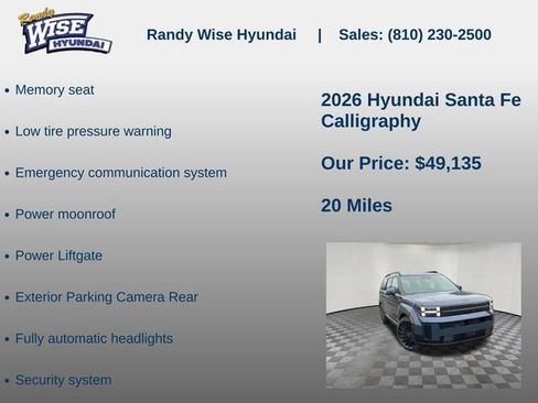 New 2026 Hyundai Santa Fe Calligraphy AWD/4WD image 10