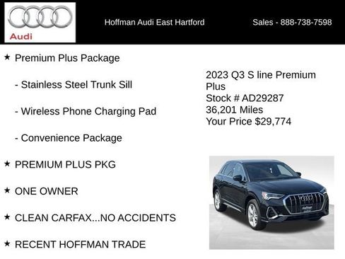 Certified 2023 Audi Q3 2.0T Premium Plus w/ Premium Plus Package AWD/4WD image 18
