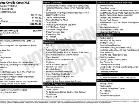 Used 2024 Toyota Corolla Cross XLE w/ Convenience Package image 3