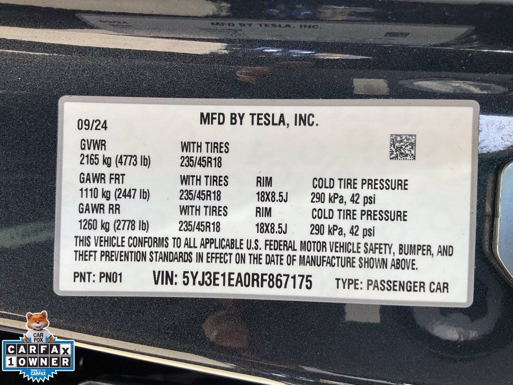 Used 2024 Tesla Model 3 Long Range RWD image 22