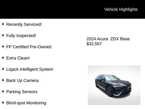 Used 2024 Acura ZDX A-Spec image 2