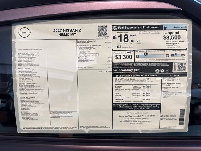 New 2027 Nissan Z NISMO RWD image 10