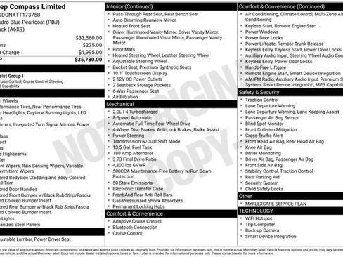Used 2026 Jeep Compass Limited AWD/4WD image 43