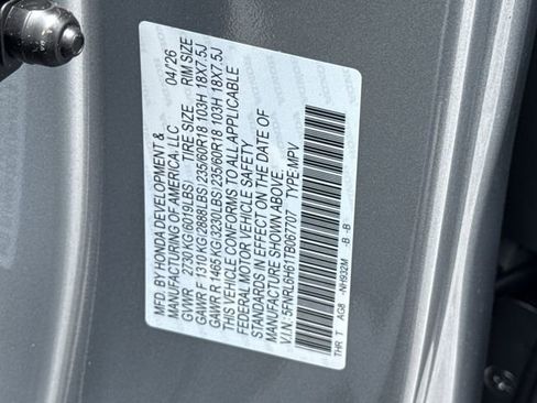 New 2026 Honda Odyssey EX-L image 40