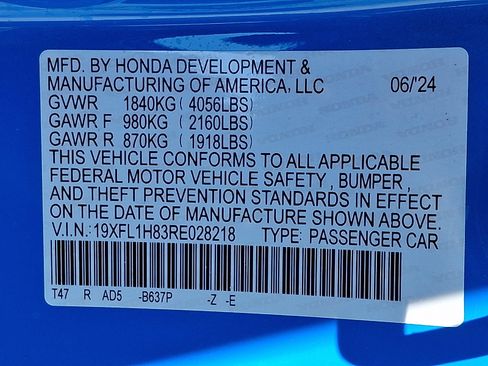 Certified 2024 Honda Civic Sport Touring image 29