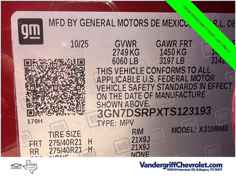 New 2026 Chevrolet Equinox EV RS w/ Convenience Package II FWD image 27