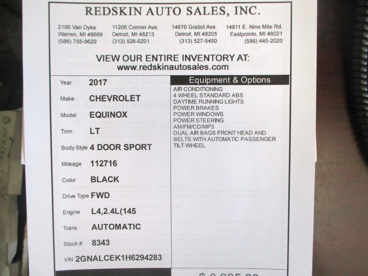 Used 2017 Chevrolet Equinox LT FWD image 16