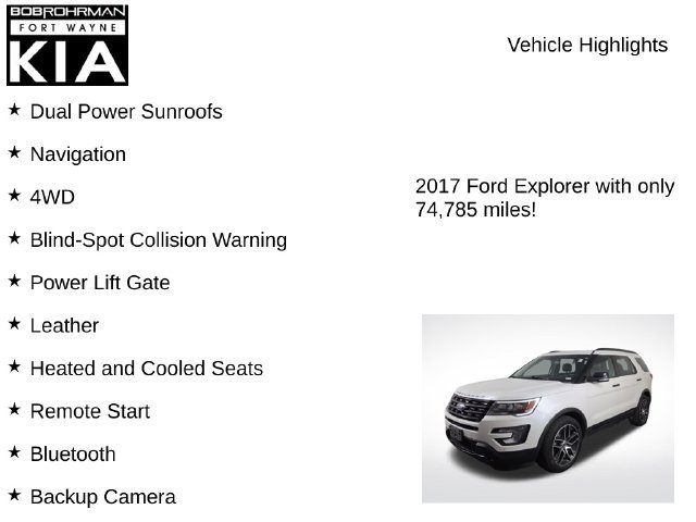 Used 2017 Ford Explorer Sport w/ Equipment Group 401A AWD/4WD image 8