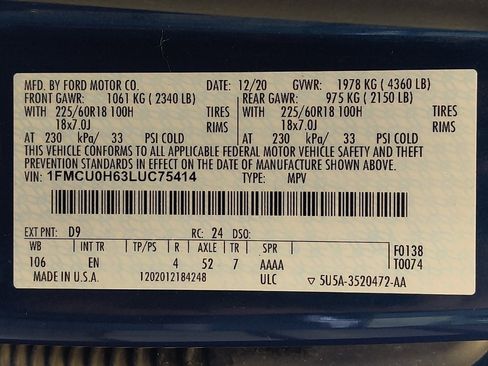 Used 2020 Ford Escape SEL FWD image 33