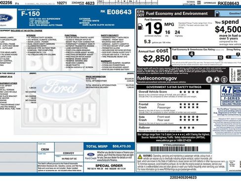 Used 2024 Ford F150 XLT w/ Tow/Haul Package AWD/4WD image 6