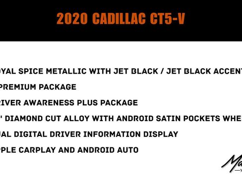 Used 2020 Cadillac CT5 V w/ Premium Package RWD image 2