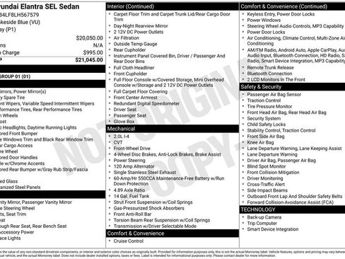 Used 2020 Hyundai Elantra SEL image 25