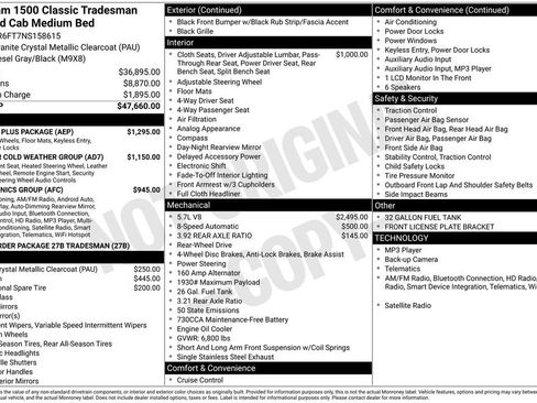 Used 2022 RAM 1500 Tradesman w/ Chrome Plus Package image 8