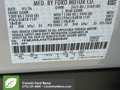 New 2026 Ford Explorer Tremor AWD/4WD image 33