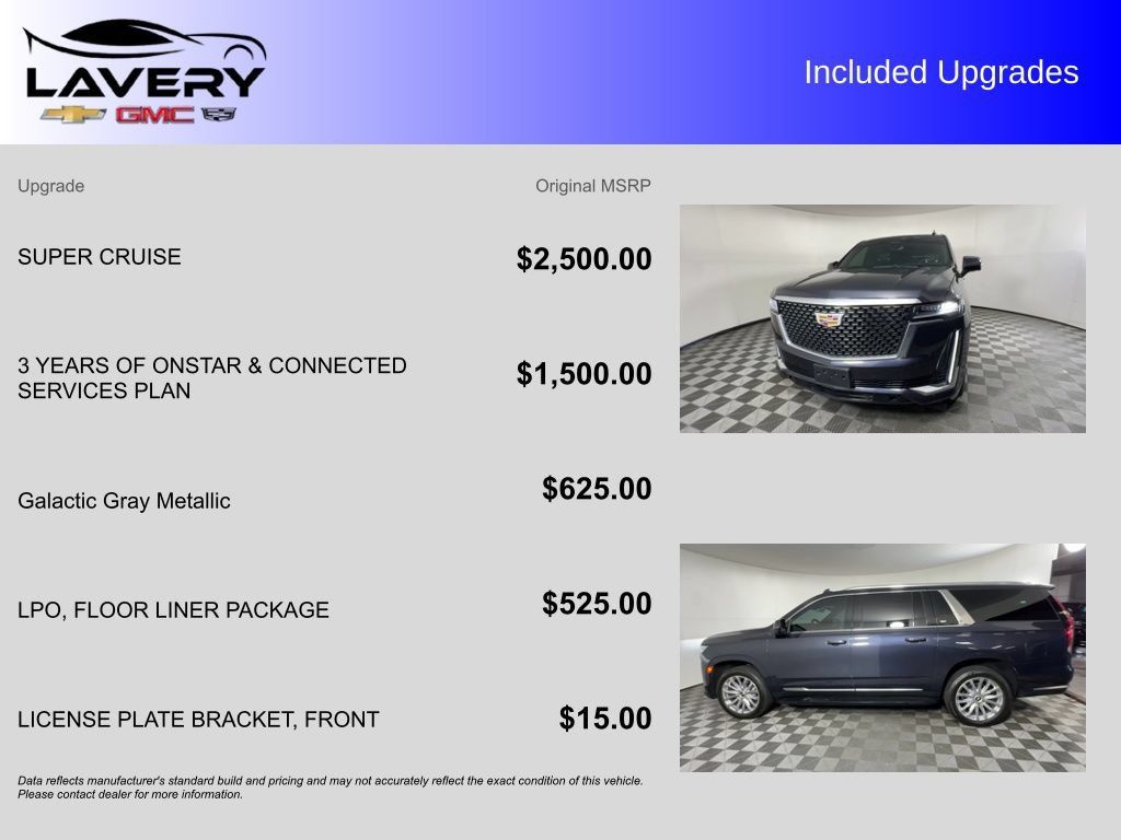 Used 2023 Cadillac Escalade ESV Premium Luxury w/ LPO, Floor Liner Package AWD/4WD image 7