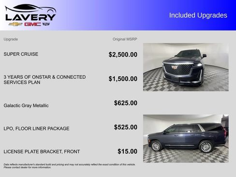 Used 2023 Cadillac Escalade ESV Premium Luxury w/ LPO, Floor Liner Package AWD/4WD image 7