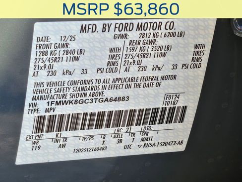 New 2026 Ford Explorer ST w/ Sun And Sound Package image 41