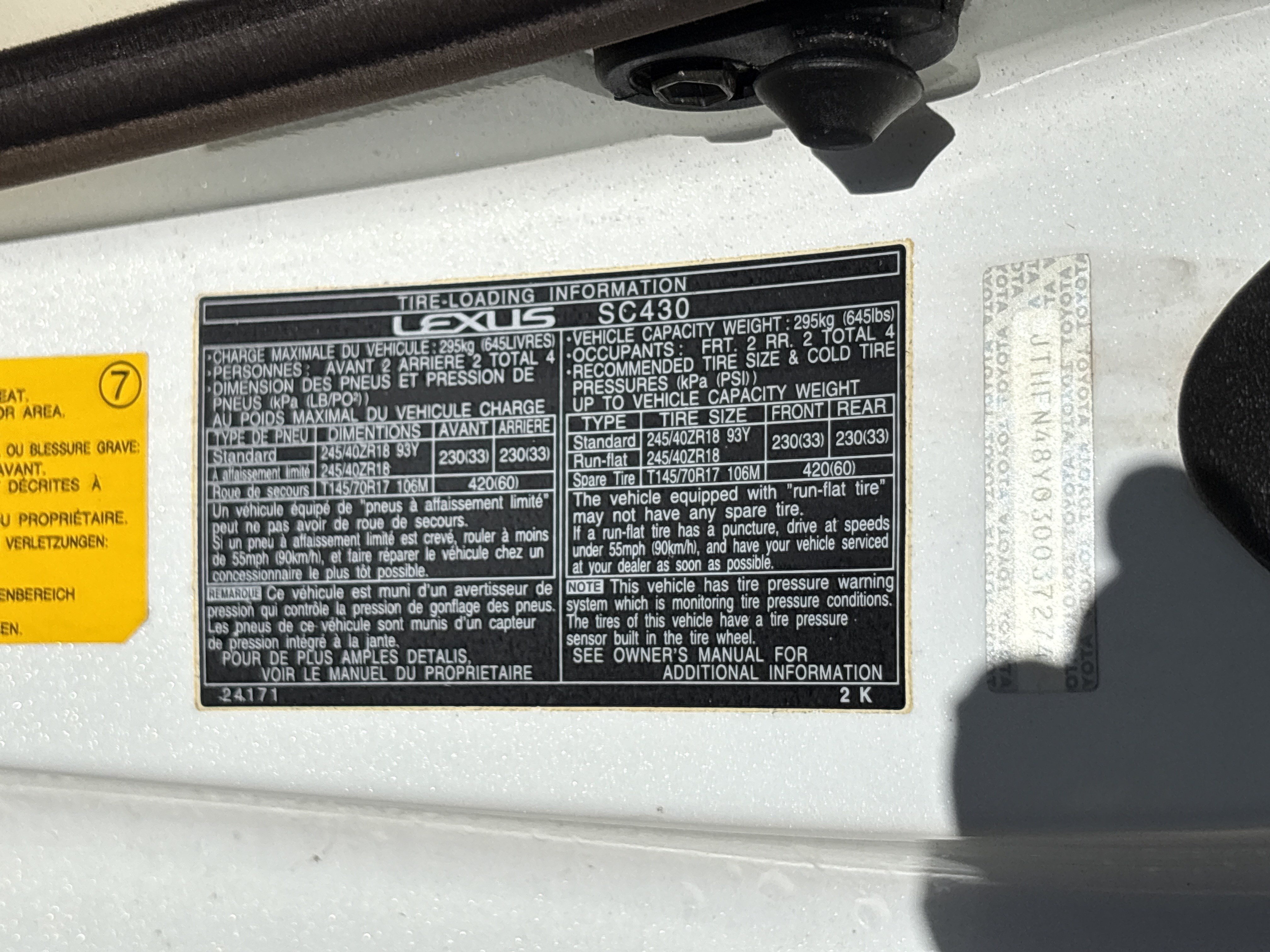 Used 2003 Lexus SC 430 Convertible RWD image 30