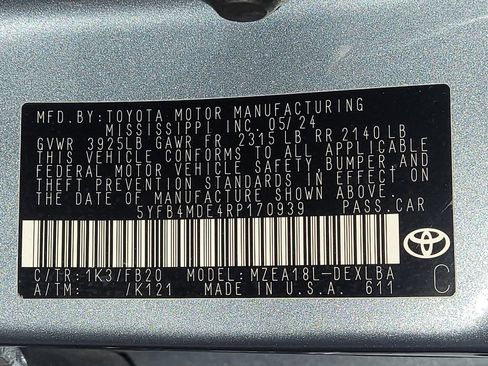 Used 2024 Toyota Corolla LE image 33