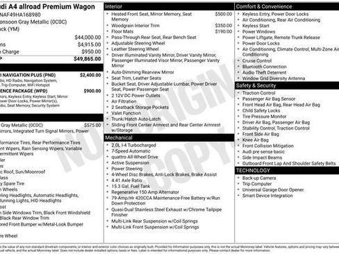 Used 2017 Audi A4 2.0T Premium w/ Audi MMI Navigation Plus image 7