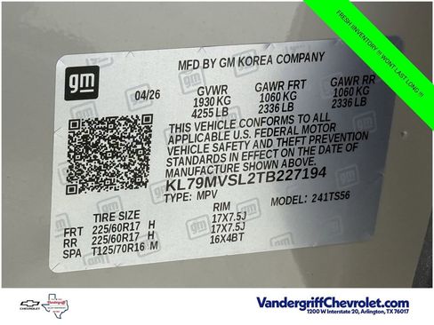 New 2026 Chevrolet TrailBlazer ACTIV w/ Convenience Package FWD image 23
