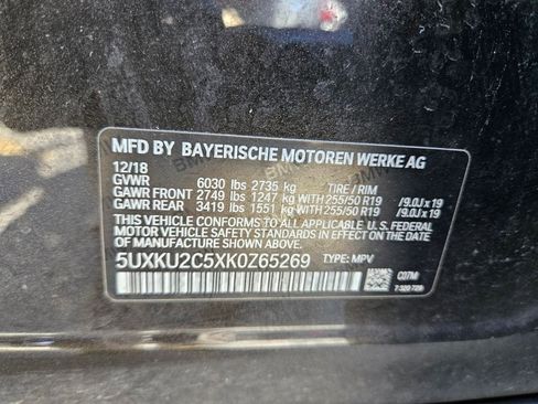 Used 2019 BMW X6 xDrive35i w/ Convenience Package AWD/4WD image 30