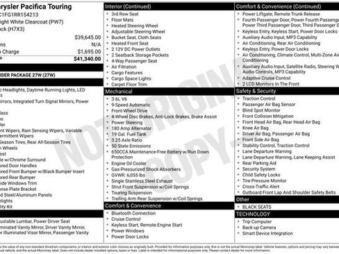 Used 2024 Chrysler Pacifica Touring FWD image 36
