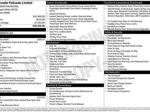 Used 2022 Hyundai Palisade Limited AWD/4WD image 34