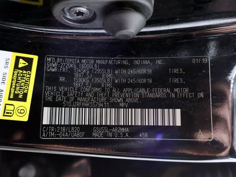 Used 2019 Toyota Highlander XLE AWD/4WD image 59