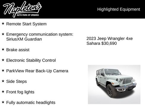 Used 2023 Jeep Wrangler Unlimited Sahara w/ Cold Weather Group AWD/4WD image 7