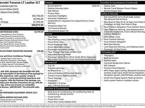 Used 2023 Chevrolet Traverse LT w/ LT Premium Package AWD/4WD image 42