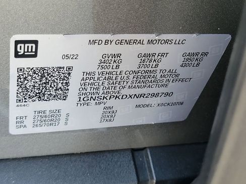 Used 2022 Chevrolet Tahoe Z71 w/ Luxury Package image 34