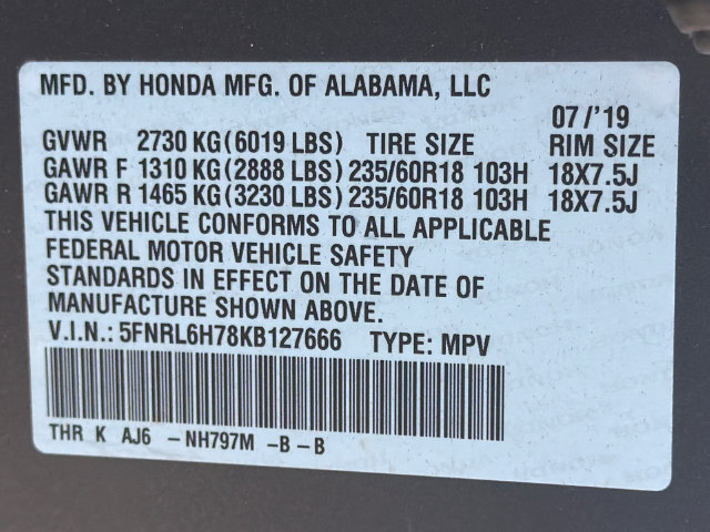Used 2019 Honda Odyssey EX-L image 32