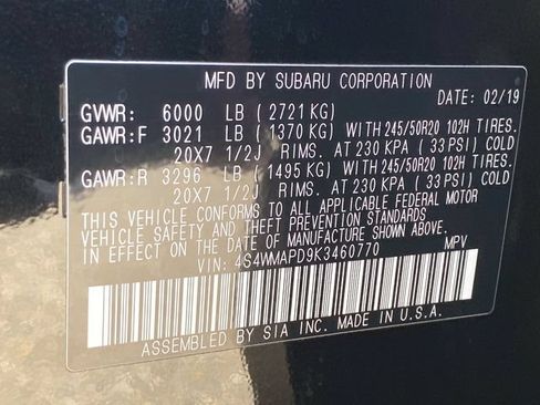 Used 2019 Subaru Ascent Limited AWD/4WD image 35