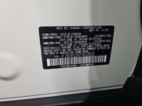 New 2026 Subaru Outback Touring image 29