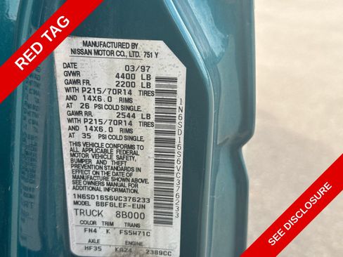 Used 1997 Nissan Pickup 2WD King Cab image 13