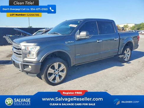 Used 2016 Ford F150 Limited w/ Trailer Tow Package AWD/4WD image 1