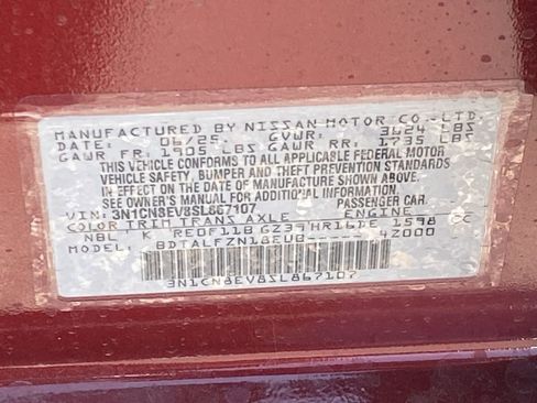 New 2025 Nissan Versa SV w/ Trunk Package image 20