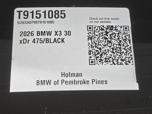 Certified 2026 BMW X3 xDrive30i w/ M Sport Package AWD/4WD image 26